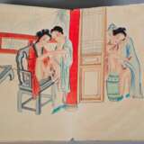 Faltbuch Erotika, China um 1900, Chinesisches Kopfkissenbuch (pillow book - shunga) - photo 4