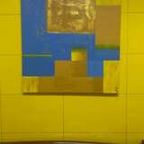 Золотая Геометрия 2/3. тестурная паста Acryl Геометрия абстрактная живопись Usbekistan 2023 - Foto 4