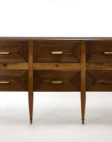 Antonio Cassi Ramelli. Wooden and veneered wood buffet with six…
