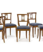 Gigiotti Zanini. Gigiotti Zanini. Five 20th-century style chairs with soli…