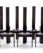 Вико Маджистретти. Vico Magistretti. Six chairs model "Golem". Produced by Po…