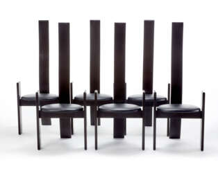 Vico Magistretti. Six chairs model "Golem". Produced by Po…