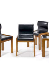 Afra Scarpa (1937-2011) e Tobia Scarpa (1935). Four chairs. Produced by Cassina, Italy,…