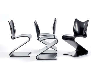 Verner Panton. Four chairs model "275 S-chair ". Execut…