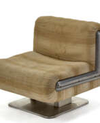 Giuseppe Rossi. Giuseppe Rossi. Rare upholstered armchair in beige strip…