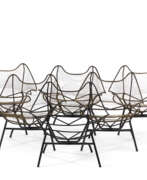 Luciano Grassi. Luciano Grassi, Sergio Conti e Marisa Forlani. Six armchairs model "Artiginato" of the…