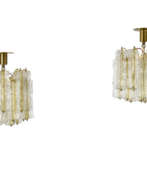 Venini & Cо.. Venini. Pair of suspension lamps of the series "…