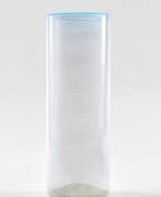 Murano. Barovier & Toso. Barovier e Toso. Cylindric vase in transparent blown glas…