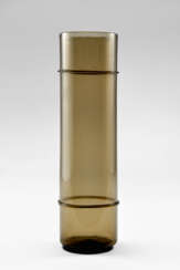 Venini. Cylindric vase in blown glass in mole br…