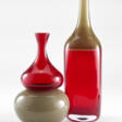Barbini. Lot composed of two bottles in red blown… - Auction archive