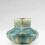 Serpentina Richard Ginori. Ceramic glazed vase with polychrome drip… - photo 1