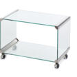 Gallotti e Radice. Trolley with two levels in glass fumé an… - Auction archive