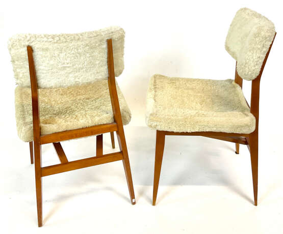 Pair of chairs in wood, seating and seat… - Foto 2