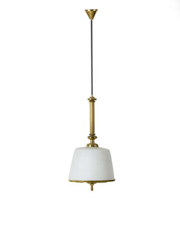 . Suspension lamp with brass structure, tr… - photo 1