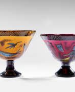 Ulrica Hydman-Vallien. Ulrica Hydman Vallien. Two unique small bowls in orange and ame…