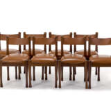 Silvio Coppola. Lot of eight chairs with solid wood stru… - photo 1