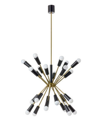 Sputnik-type suspension lamp, brass stru… - Foto 1