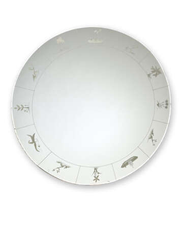 Brusotti. Circular mirror decorated with a natural… - photo 1