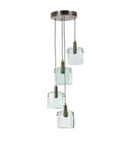 Four-light suspension lamp with polished…