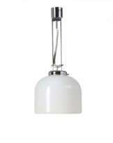 Veart. Suspension lamp with chromed metal struc…