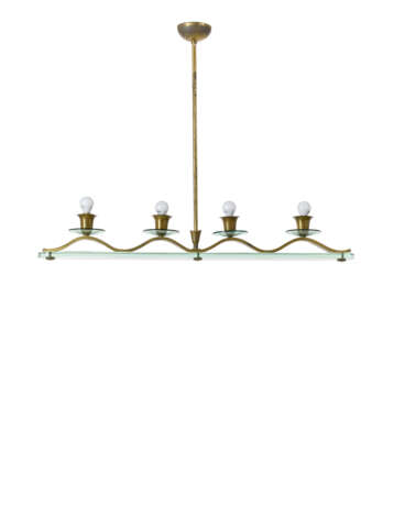 Four-light suspension lamp with polished… - фото 1