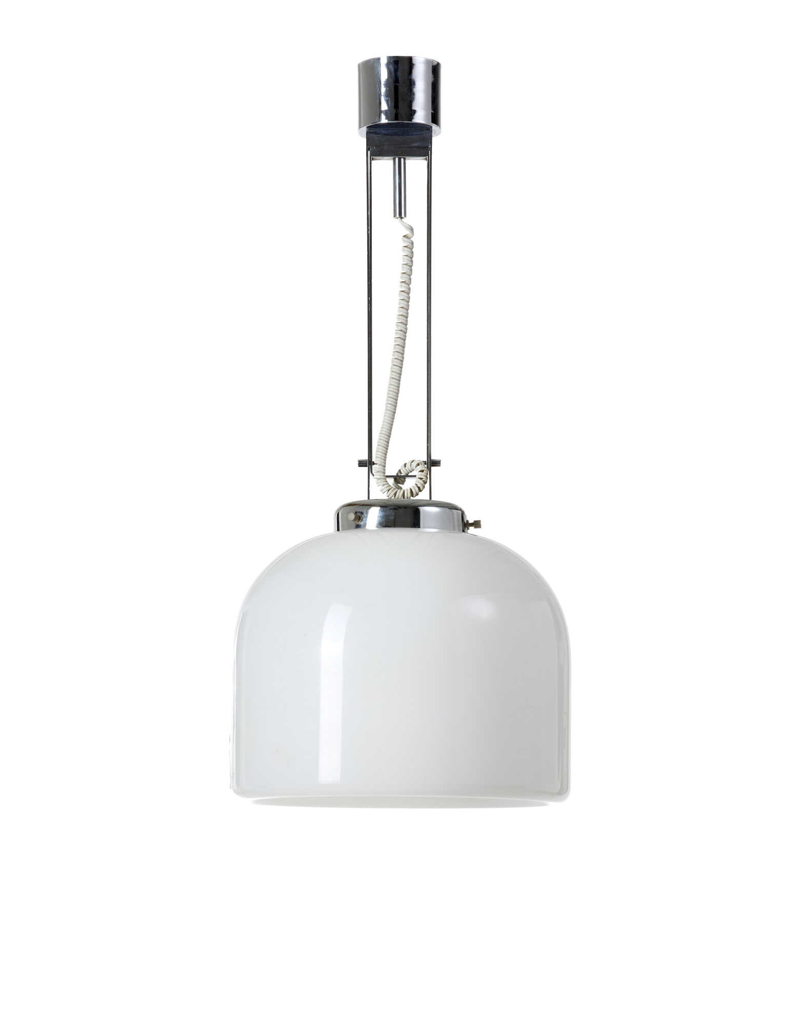 Veart. Suspension lamp with chromed metal struc…