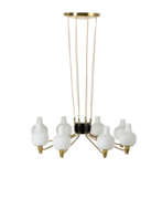 Stilnovo. Stilnovo. Suspension lamp with eight lights, brass…