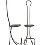 Achille Castiglioni (1918-2002) e Pier Giacomo Castiglioni (1913-1968). Pair of bar stools model "Spluga 570". P… - photo 1