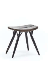 Ilmari Tapiovaara. Black-painted wooden stool of the series…