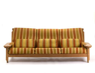 Roberto Menghi. Three-seater sofa with integrated rotata…