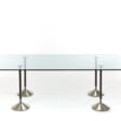 Daniela Puppa. Dining table with rectangular top in thi… - Archives des enchères