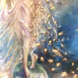 "Ангел Фортуны" Leinwand auf dem Hilfsrahmen Mehrschichtige Malerei Lyrische Abstraktion Mythologische Malerei Kirgisistan 2023 - Foto 4