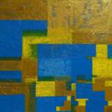 Золотая Геометрия 4/2. Акрил цветной фон абстрактная живопись Узбекистан 2023 г. - фото 2
