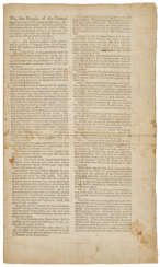 The first separate printing of the Constituion in Connecticut