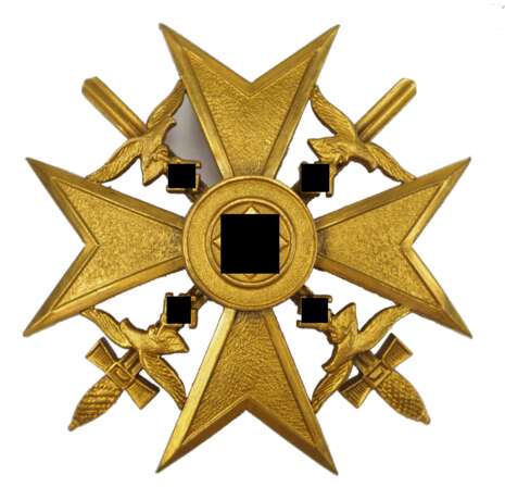 Spanienkreuz, in Gold, mit Schwertern. - Foto 1