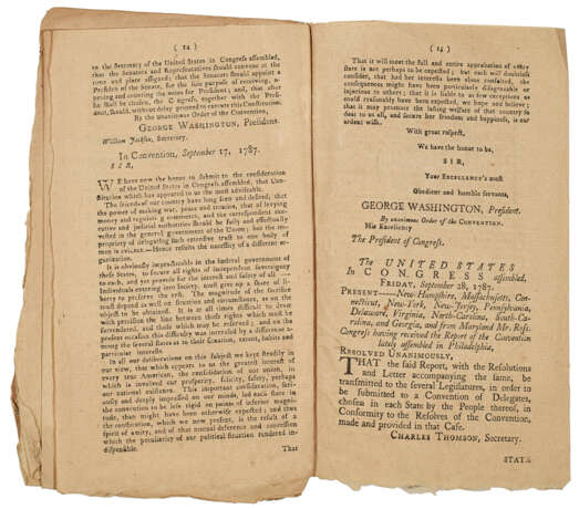 One of the first separate printings of the Constituion - photo 3
