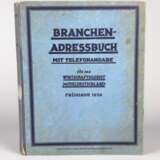 Branchen Adreßbuch mit Telefonangabe 1936 - photo 1