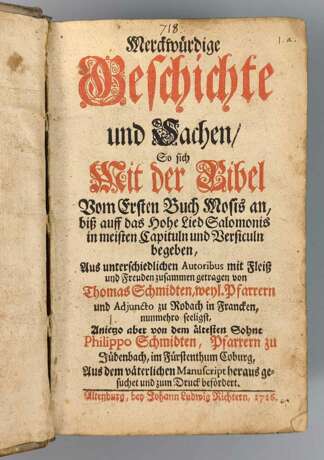 2 religiöse Bücher 1680 und 1716 - photo 2