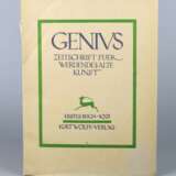 Genius, erstes Buch 1921, I - photo 1