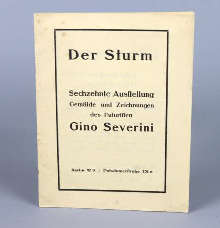 Galerie der Sturm, Berlin 1913, Katalog Severini - Foto 1