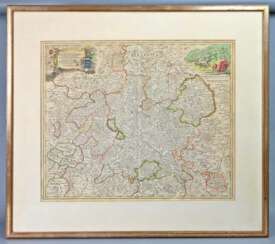 historische Kupferstich Landkarte