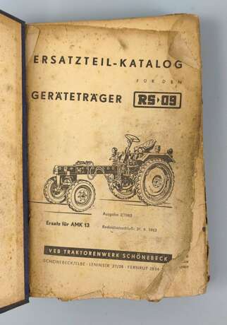 Ersatzteil Katalog RS 09 von 1963 - photo 2