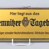 *Chemnitzer Tageblatt* Werbeschild - фото 1