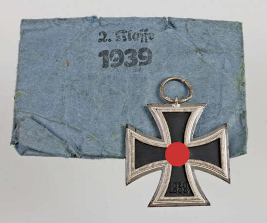 Eisernes Kreuz 2. Klasse 1939 mit Verleihungstüte - Foto 1
