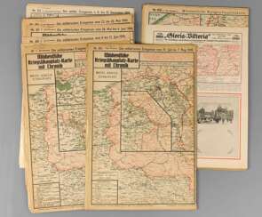 36 Kriegsschauplatz-Karten 1915/17
