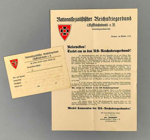 Nationalsozialistischer Reichskriegerbund 1938 - Foto 1