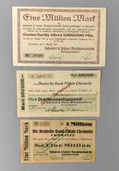 3 Geld-/Gutscheine Schubert & Salzer AG 1923