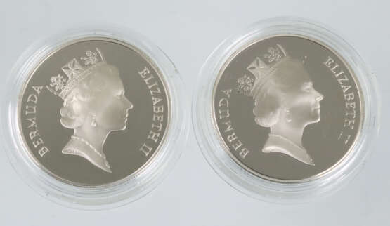 2 Silver Two-Dollar Bermuda 1993 - Foto 1