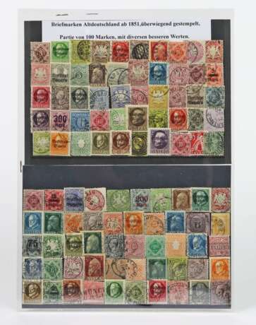 Sammlung Briefmarken Altdeutschland ab 1851 - Foto 1
