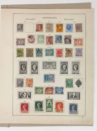 Sammlung Briefmarken Belgien, Niederlande 1867/1937 - Foto 1